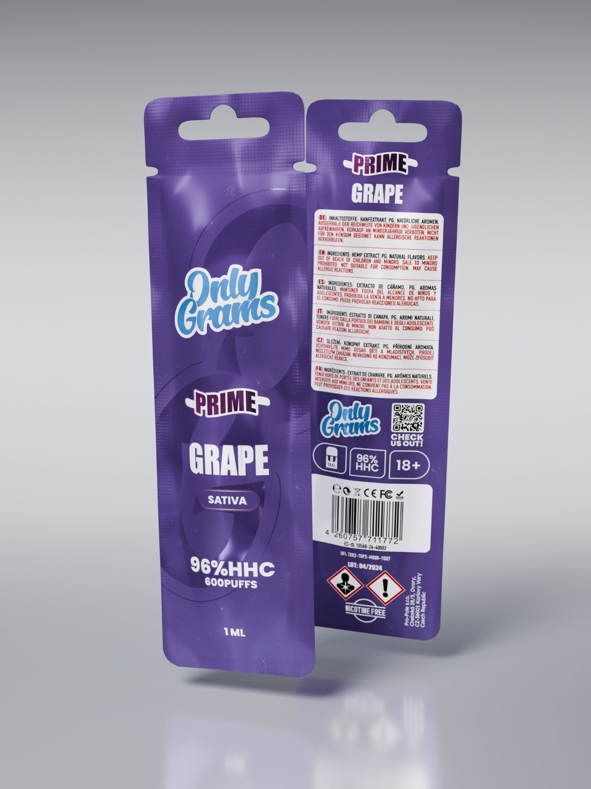 HHC Prime Vape 1ml – Grape